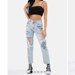 Adika Toxic Love Ripped Jeans